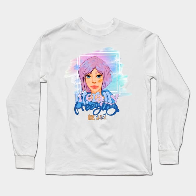 Women frozen Long Sleeve T-Shirt by AuraArtDesigner